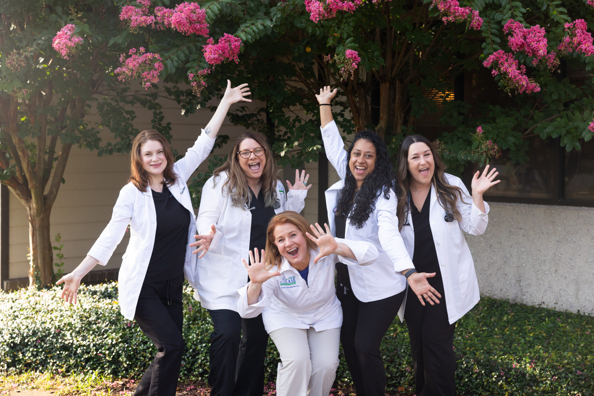case vet team posing for a photo