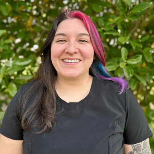 Stephanie outside smiling